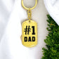 Number One Dad - Dog Tag Key Chain