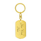 Number One Dad - Dog Tag Key Chain