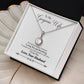 To My Gorgeous Wife from Husband Eternal Hope Necklace