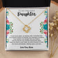 Mom To Daughter Necklace - Our Bond Unbreakable, Defying Space And Time