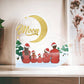 I  Love You To The Moon And Back - Heart Plaque