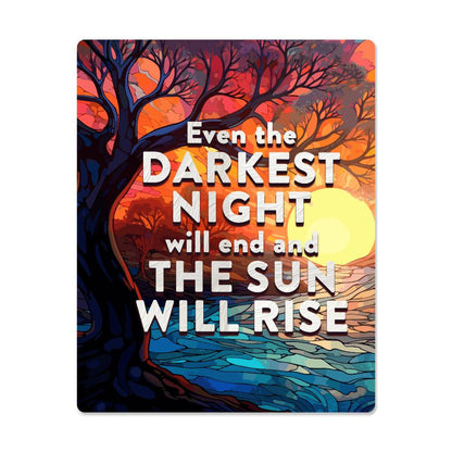 Even The Darkest High Gloss Metal Art Print