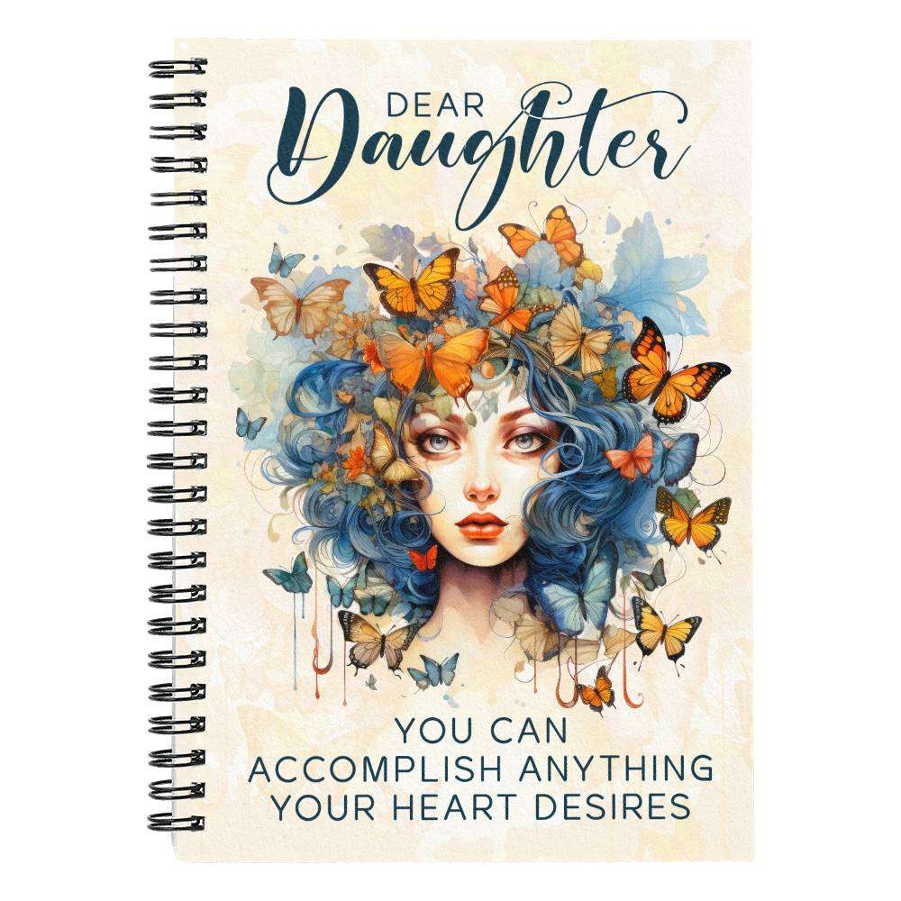 You Can Accomplish Anything Daughter Spiral Notebook - Bling This On