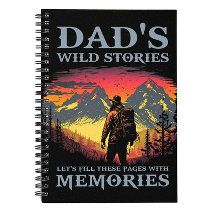 Dad Wild Stories Spiral Notebook - Bling This On